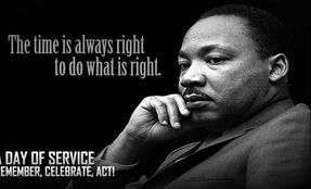 MLK Jr Quotation: The time is always right to do what is right.